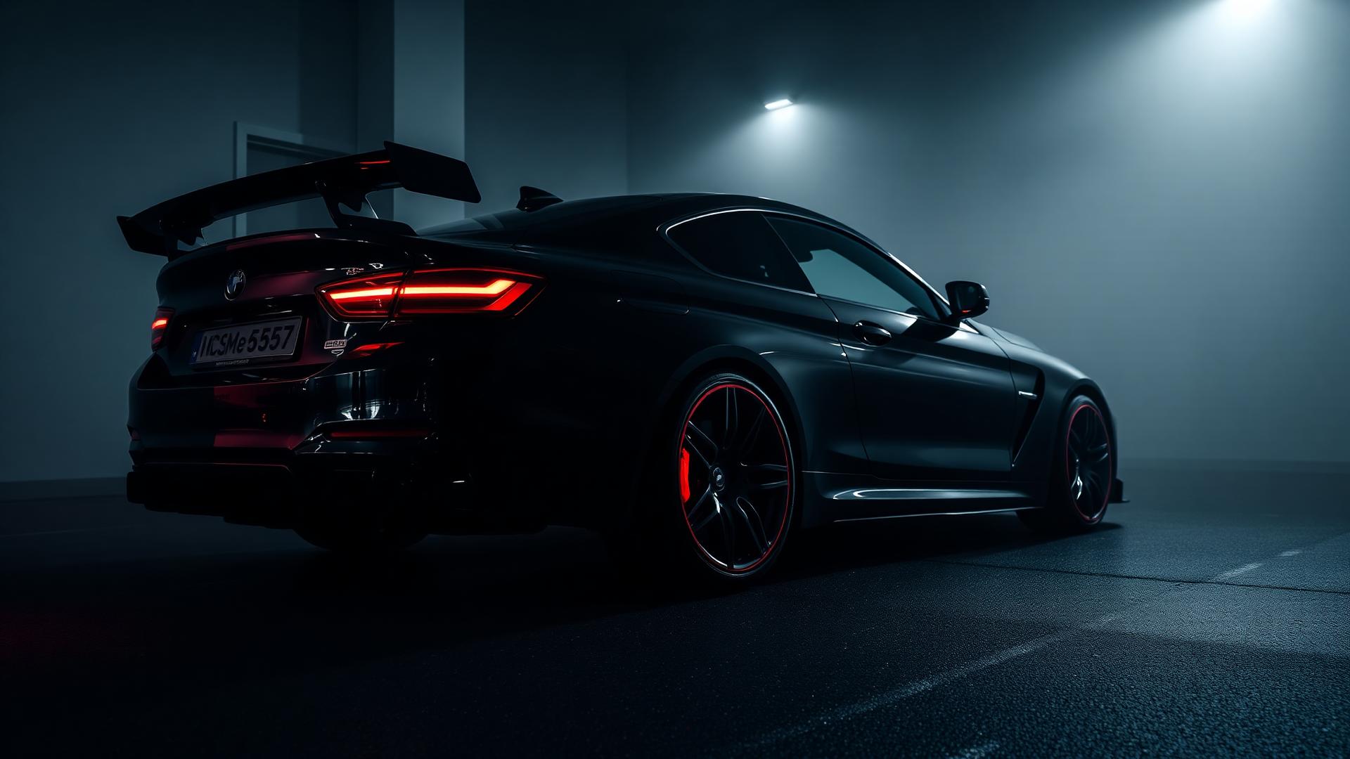 Voiture sportive premium dans showroom